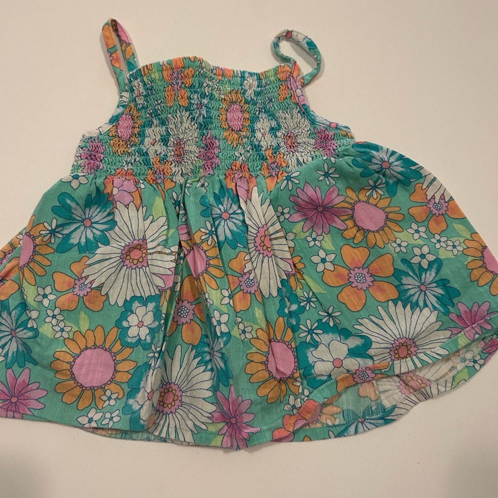 Jumping Beans Teal Smocked Dress